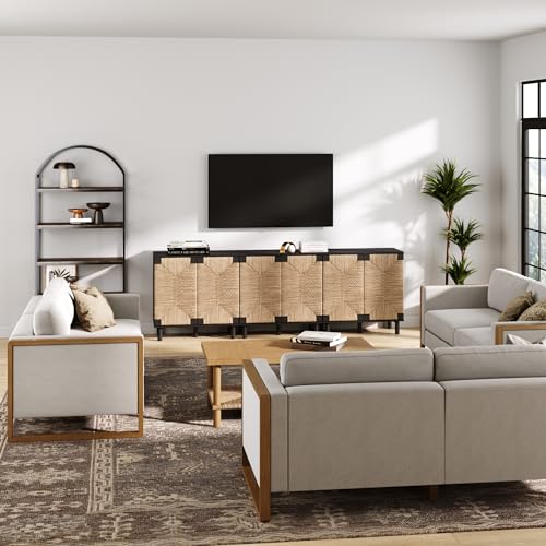 Beacon Accent Natural Sideboard Storage Cabinet TV Stand in Wire