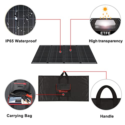 300W 36V Foldable Solar Panel Kit for 24V Batteries with Controller