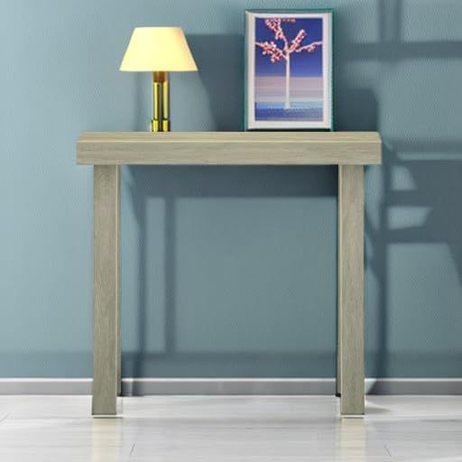 Plank+Beam Solid Wood Console Table, 36 Inch, Sofa Table, Narrow Entryway Table for Hallway, Behind The Couch, Living Room, Foyer, Easy Assembly, Seashell
