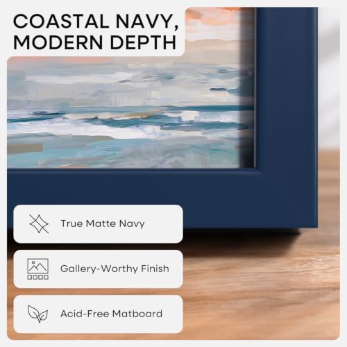 13.5x40 Blue Picture Frame