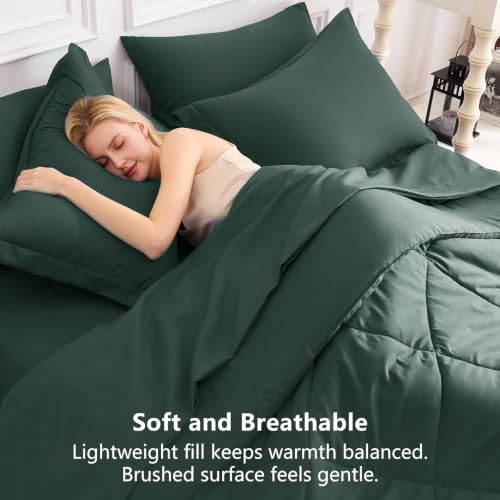 Twin XL Comforter Set Forest Green