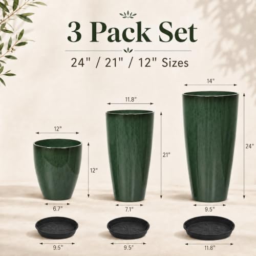 Set of 3 Tall Planter (3 Count)