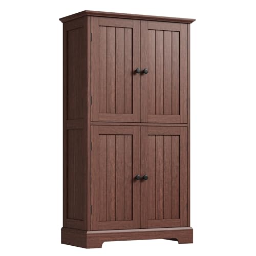 Bathroom Floor Cabinet with Adjustable Shelves