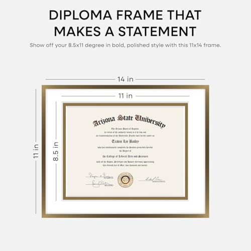 11x14 Bronze Diploma Frame (2 Count)