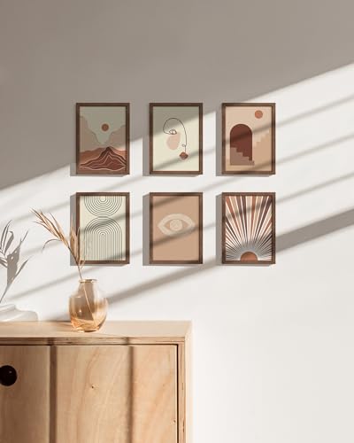 5x7 Walnut Oak Wood Photo Frame Set of 25
