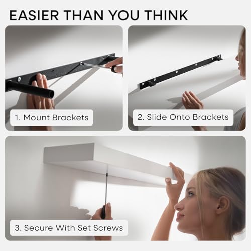 36 Inch Floating Shelves (4 Count)