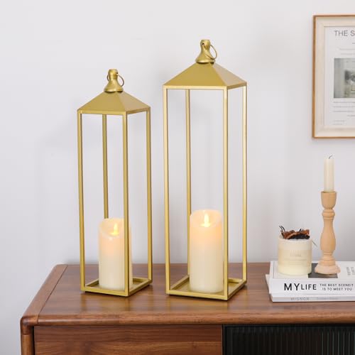 22'' 19'' Large Lanterns Decorative Outdoor Indoor (2 Count)