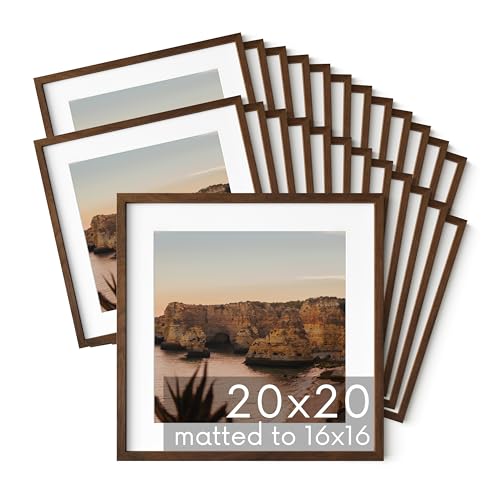 Walnut Oak Wood 20x20 Picture Frames