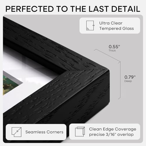 12x15 Black Oak Picture Frame (2 Count)
