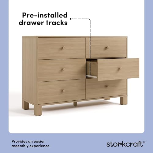 California 6 Drawer Double Dresser