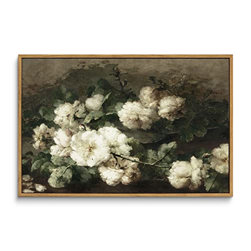 Framed Canvas Wall Art Vintage Decor
