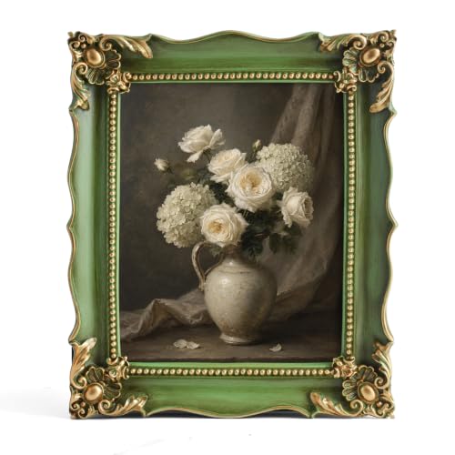 8x10 Vintage Picture Frame with Embossed Flower Design