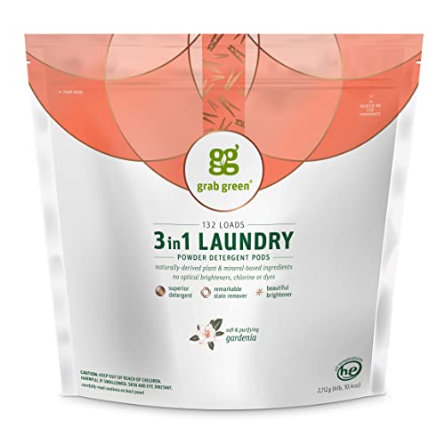 3-in-1 Laundry Detergent Pods, Gardenia, 132 Loads (132 Count)