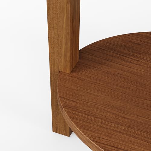 Solid Wood Oval End Table