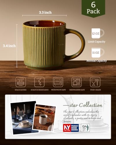 Coffee Mug Set of 6 (72 Count)