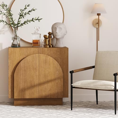 Iris Mid Century Modern Wood Sideboard Storage Accent Cabinet
