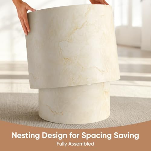 Nesting Round Coffee Table Set of 2 (2 Count)