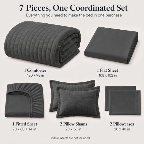 Oversized King Comforter Set 120x98 in 7