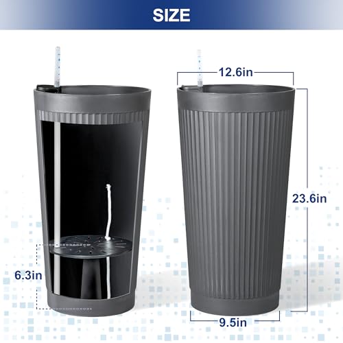 Self Watering Tall Planters Set of 2 (2 Count)
