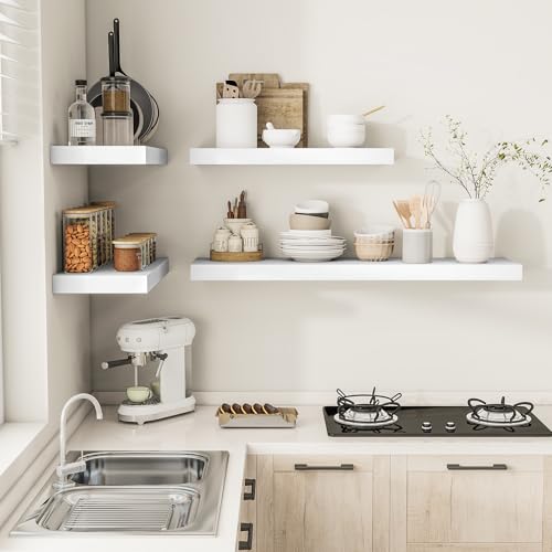 12" Deep Floating Shelves 24x12” Set of 2 (2 Count)