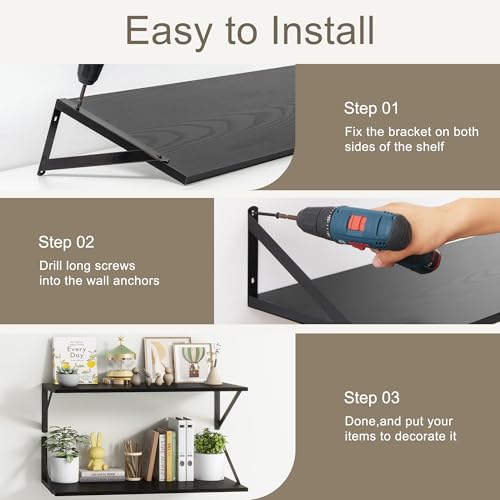 12 Inch Deep Floating Shelves