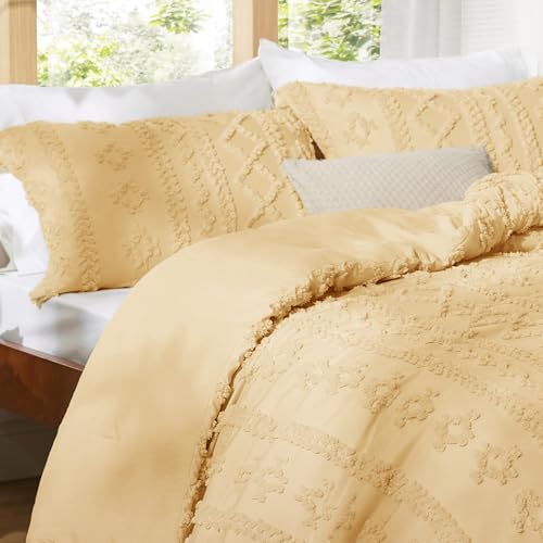 Tufted Boho Comforter Set King Size