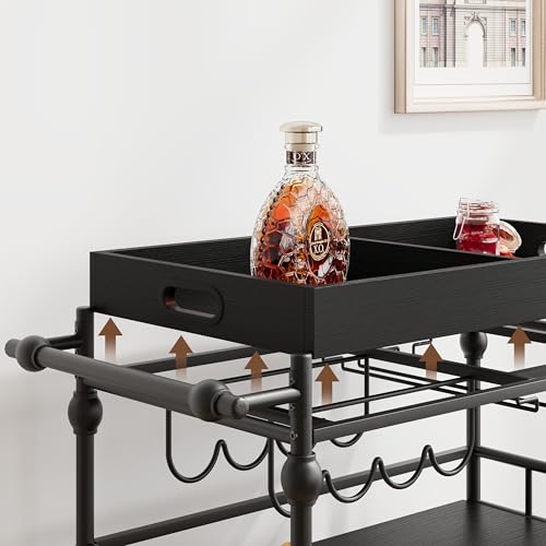 Bar Cart with Wheels