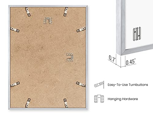 9x12 Silver Metal Picture Frames (3 Count)