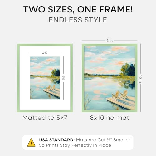 8x10 Green Picture Frame
