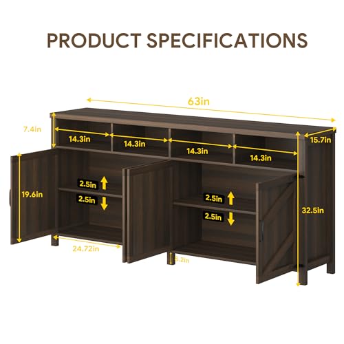Buffet Sideboard with Storage Farmhouse