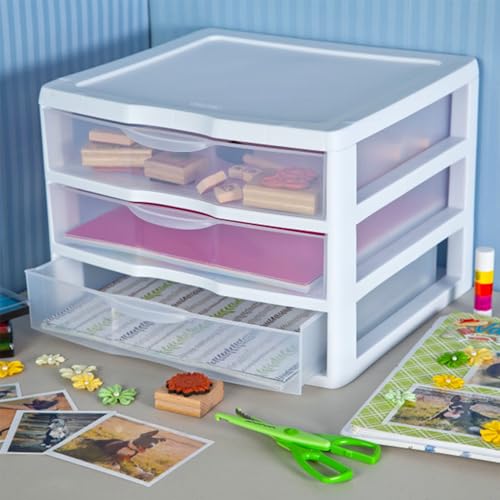 Wide 3 Drawer Storage Unit for Bedroom and Dresser (9 Count)