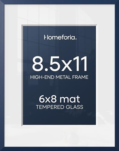 8.5x11 Blue Picture Frame