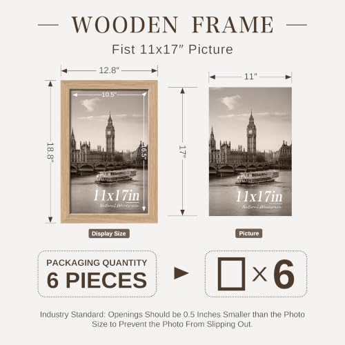 11x17 Picture Frame Set of 6