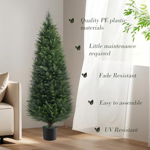 2Pack 4FT Artificial Cedar Tree (2 Count)