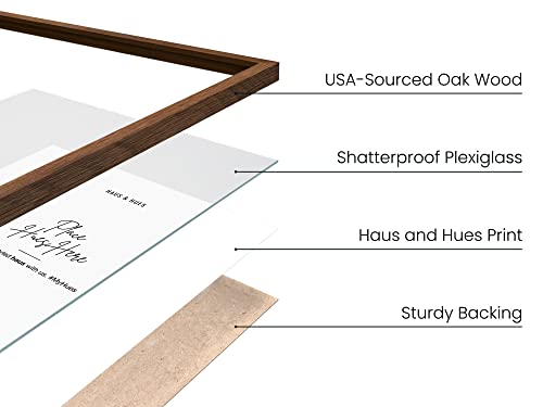11x17 Walnut Oak Frame Set of 4 (4 Count)