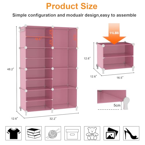Closet Organizer 8 Cube Storage Shelves