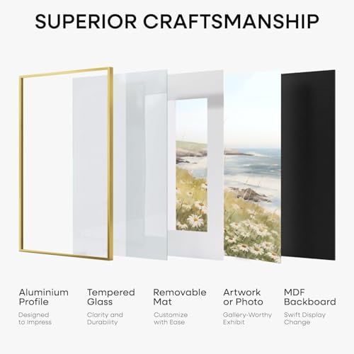 10x14 Gold Picture Frame (2 Count)