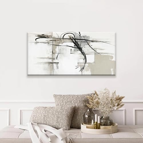 Abstract Canvas Wall Art Decor Artwork Modern Paintings Wall Decorations Maximalist Black Line Wall Art Prints For Wall Bedroom Kitchen Office Artwork Ready To Hang 20"×40"