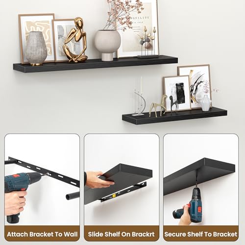 48 Inch Floating Shelves for Wall (2 Count)