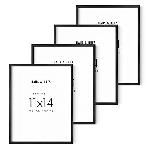 11x14 Black Metal Picture Frames (4 Count)