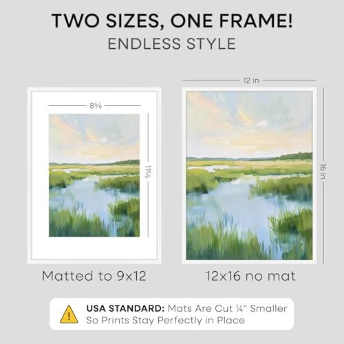 12x16 White Picture Frame (2 Count)