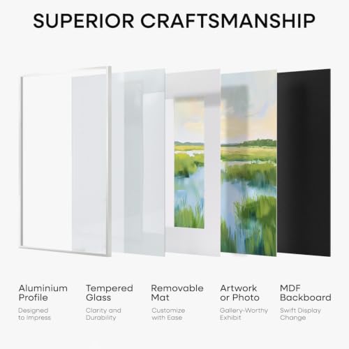 9x11 White Picture Frame