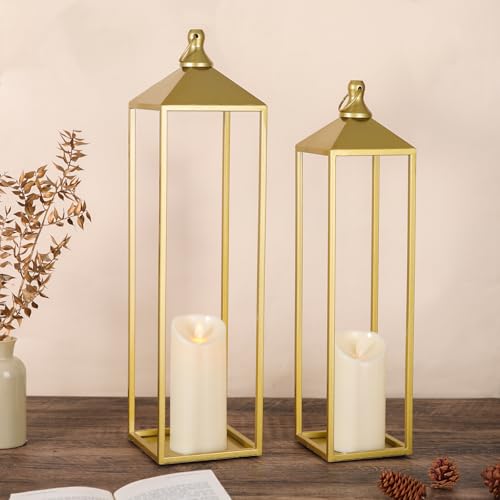 22'' 19'' Large Lanterns Decorative Outdoor Indoor (2 Count)