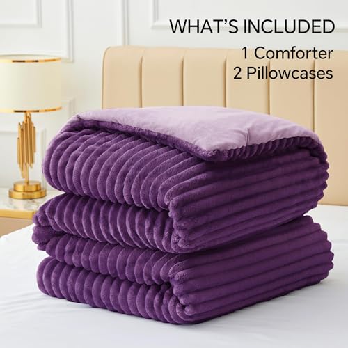 Fleece Full Comforter Set