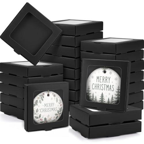 25 Pcs Christmas Sublimation Ornament Blanks Box (25 Count)
