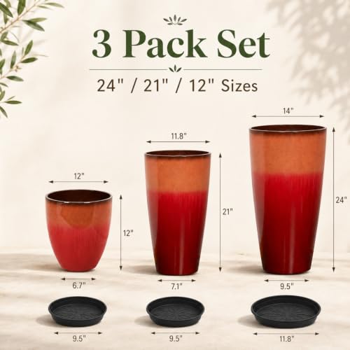 Set of 3 Tall Planter (3 Count)