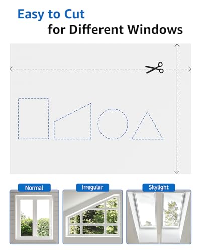 Blackout Curtains for Bedroom Portable 35"x72" Blackout Shades (2.625 Sq Ft)