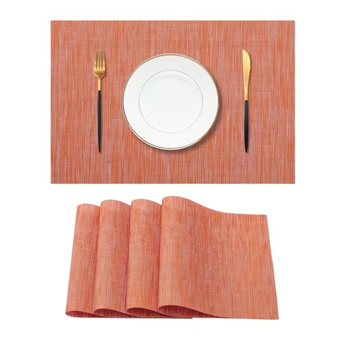 Orange Placemats Set of 4 (4 Count)