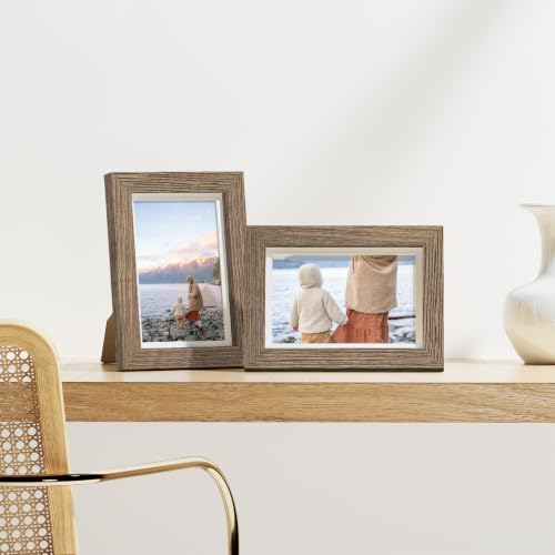 4x6 Picture Frames Set of 9 for Wall Mount or Tabletop (9 Count)