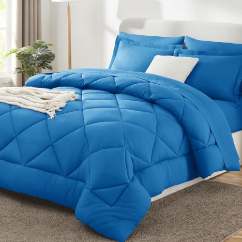 King Size Comforter Set Royal Blue